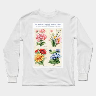 Flower watercolor illustration (1915) Long Sleeve T-Shirt